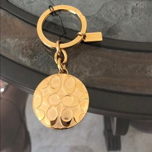 Coach locket key chain